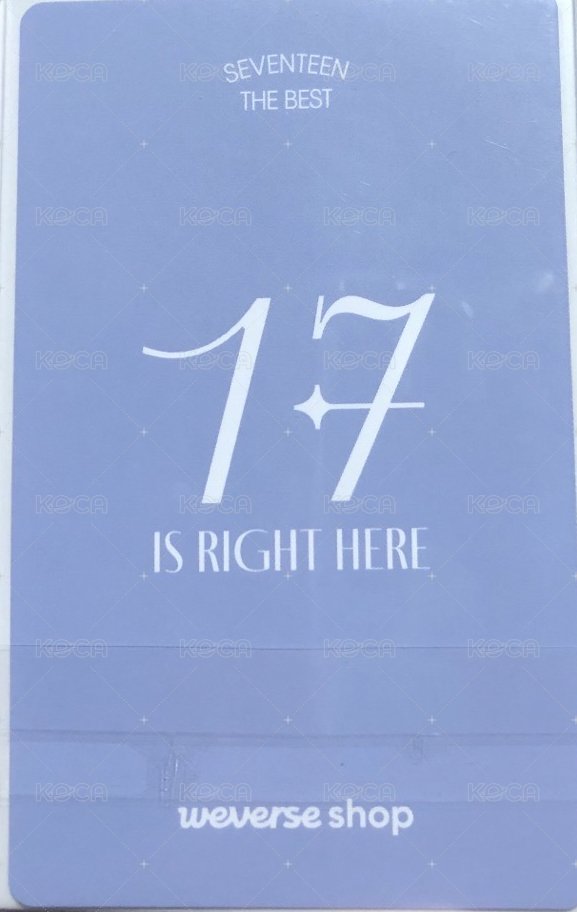 精選專 wvs GV 特典卡  背面