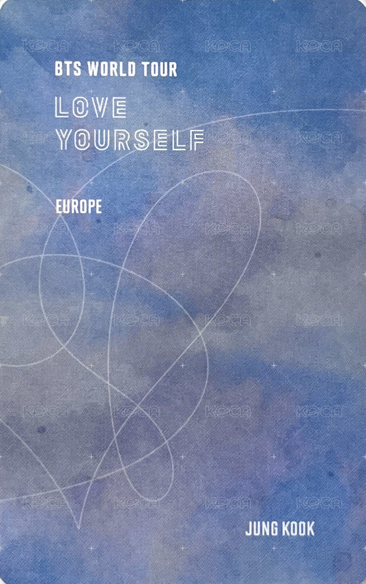 LY Tour 演唱會 DVD / CD 卡 歐洲 一般版 背面