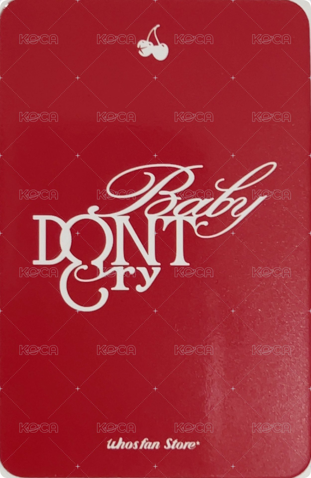 F Girl wf 線下 簽售卡  背面