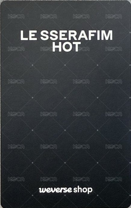 HOT kkt 特典卡 預售PB版 背面