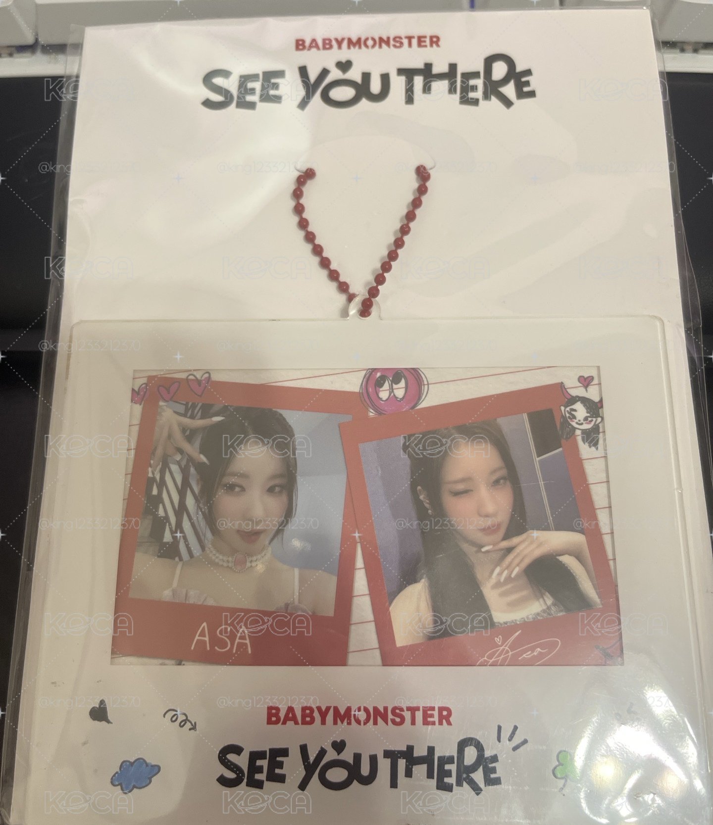 Asa壓克力照片組掛飾（全新未拆）