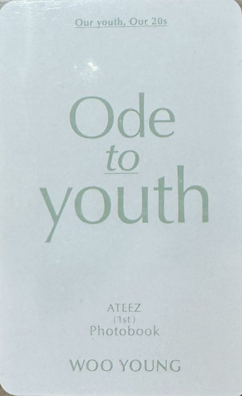 Ode to Youth 周邊卡  背面