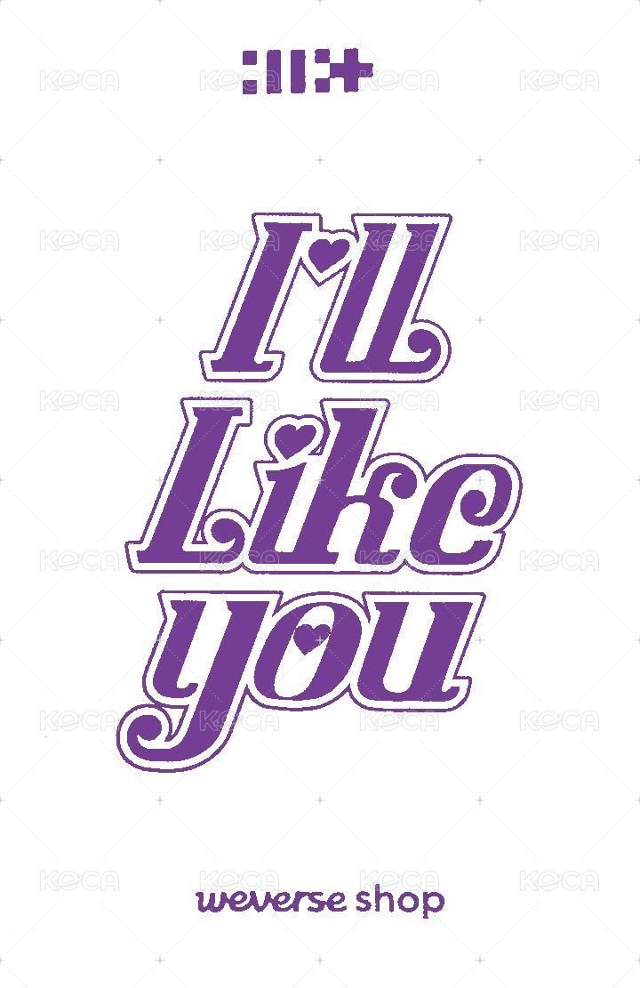 I'LL LIKE YOU wvs 直播卡  背面