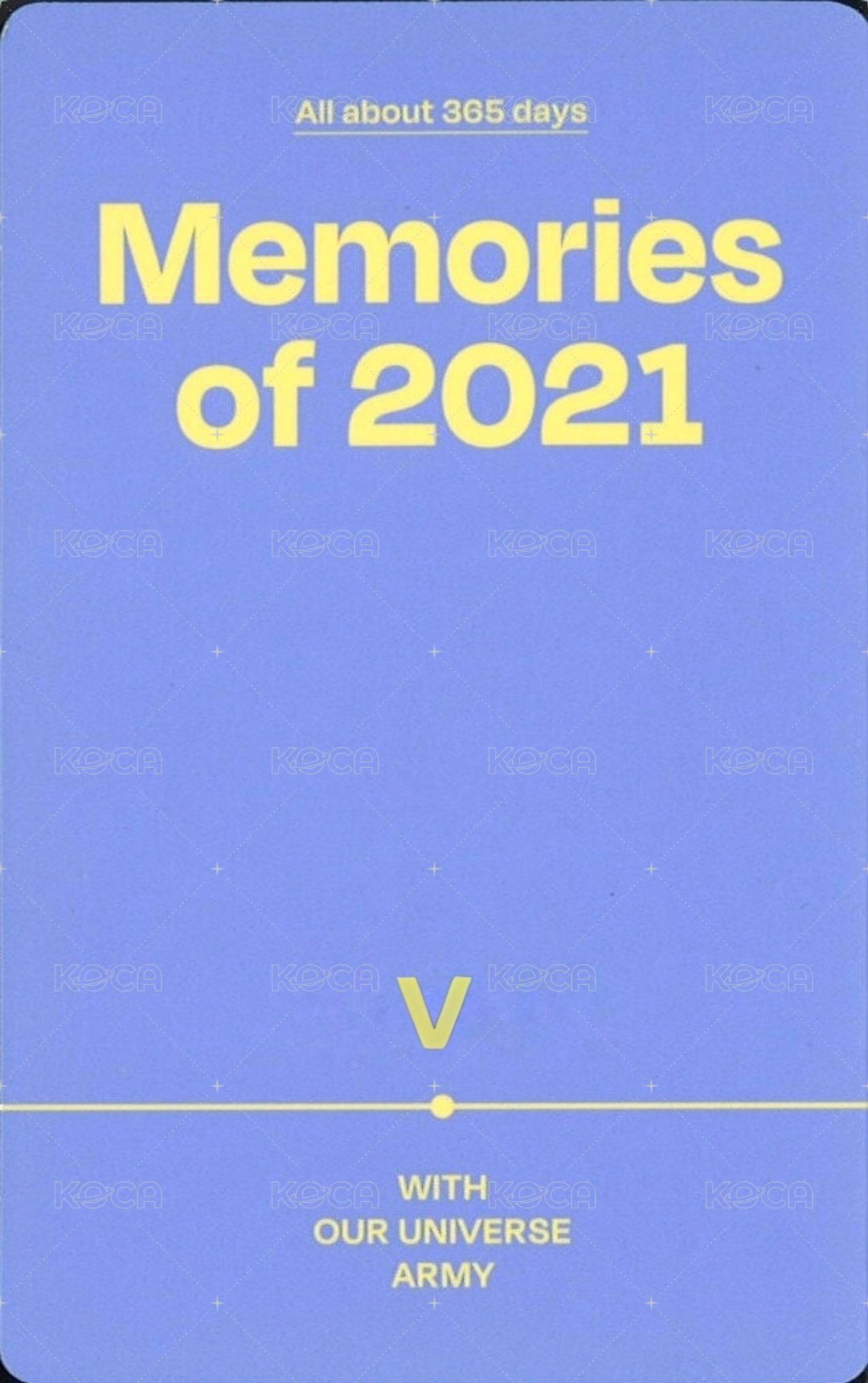 回憶錄 周邊卡 2021 一般/數位版 背面