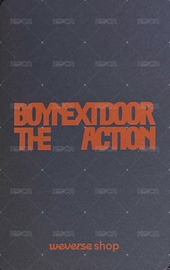 The Action wvs 預售 特典卡 單封 背面