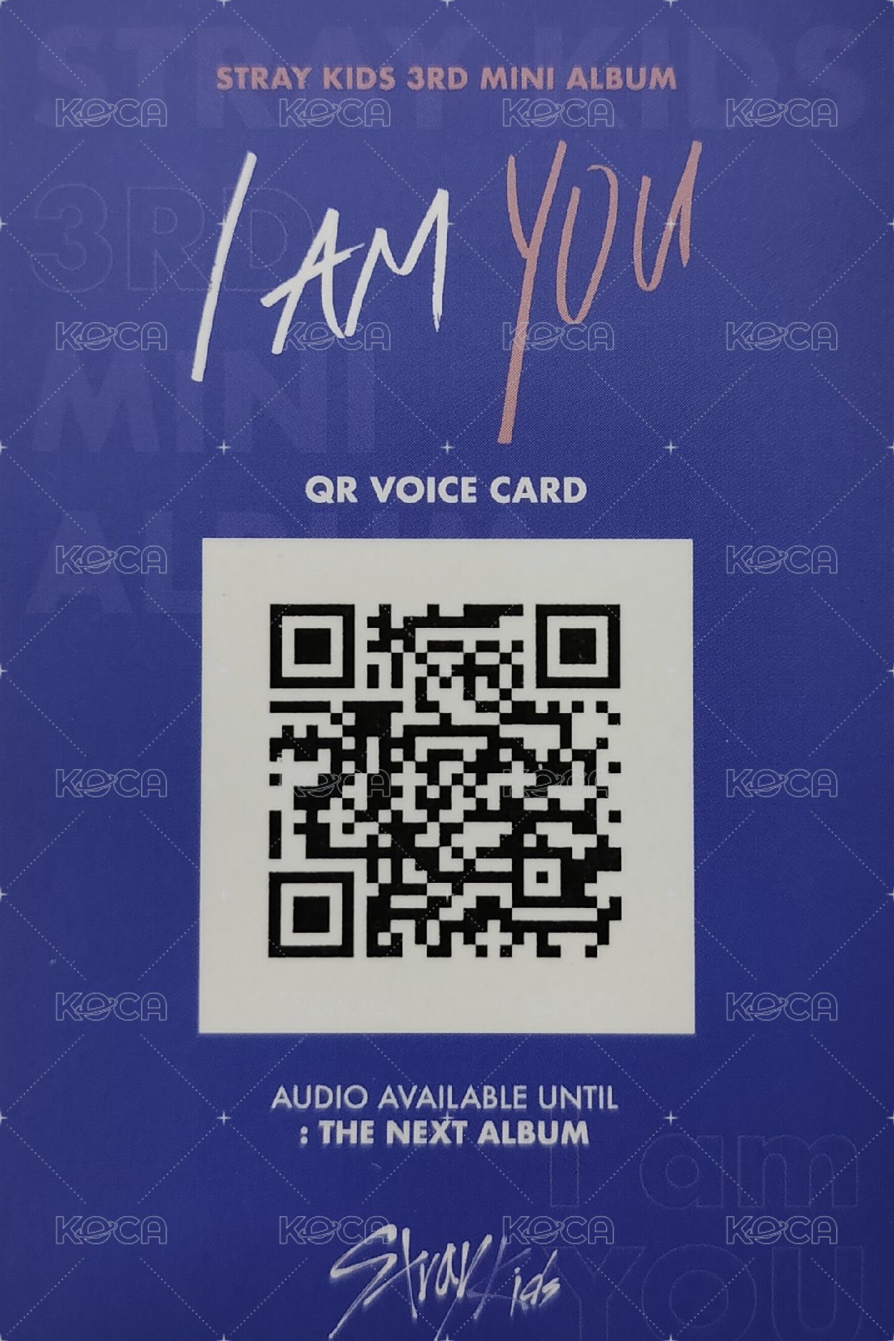 I am YOU 專輯卡  背面