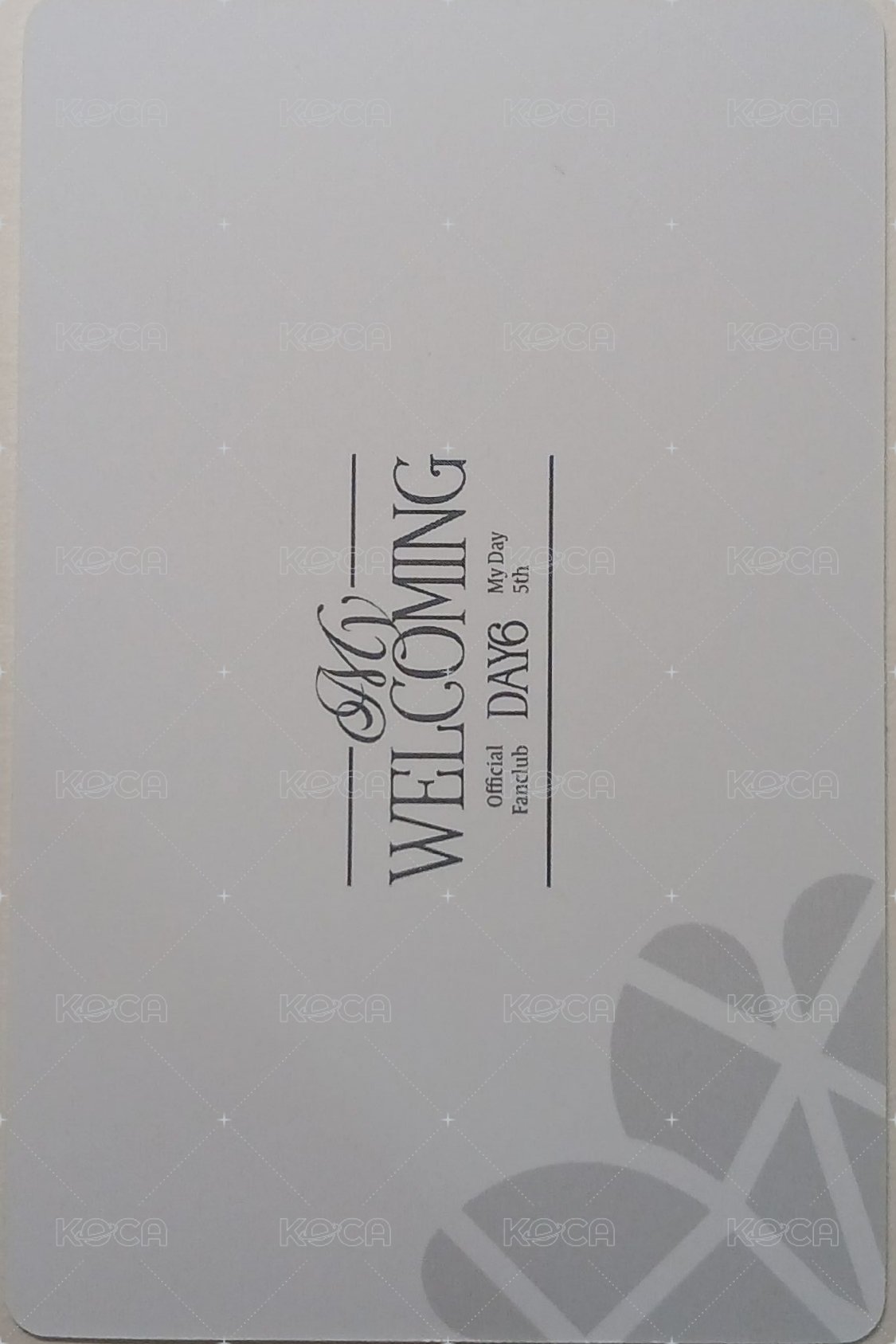 五期會員禮 會員禮卡 ID卡 背面