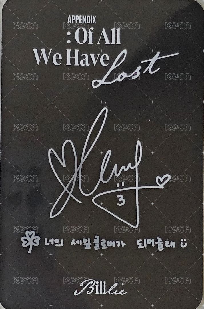 迷你五 專輯卡  背面