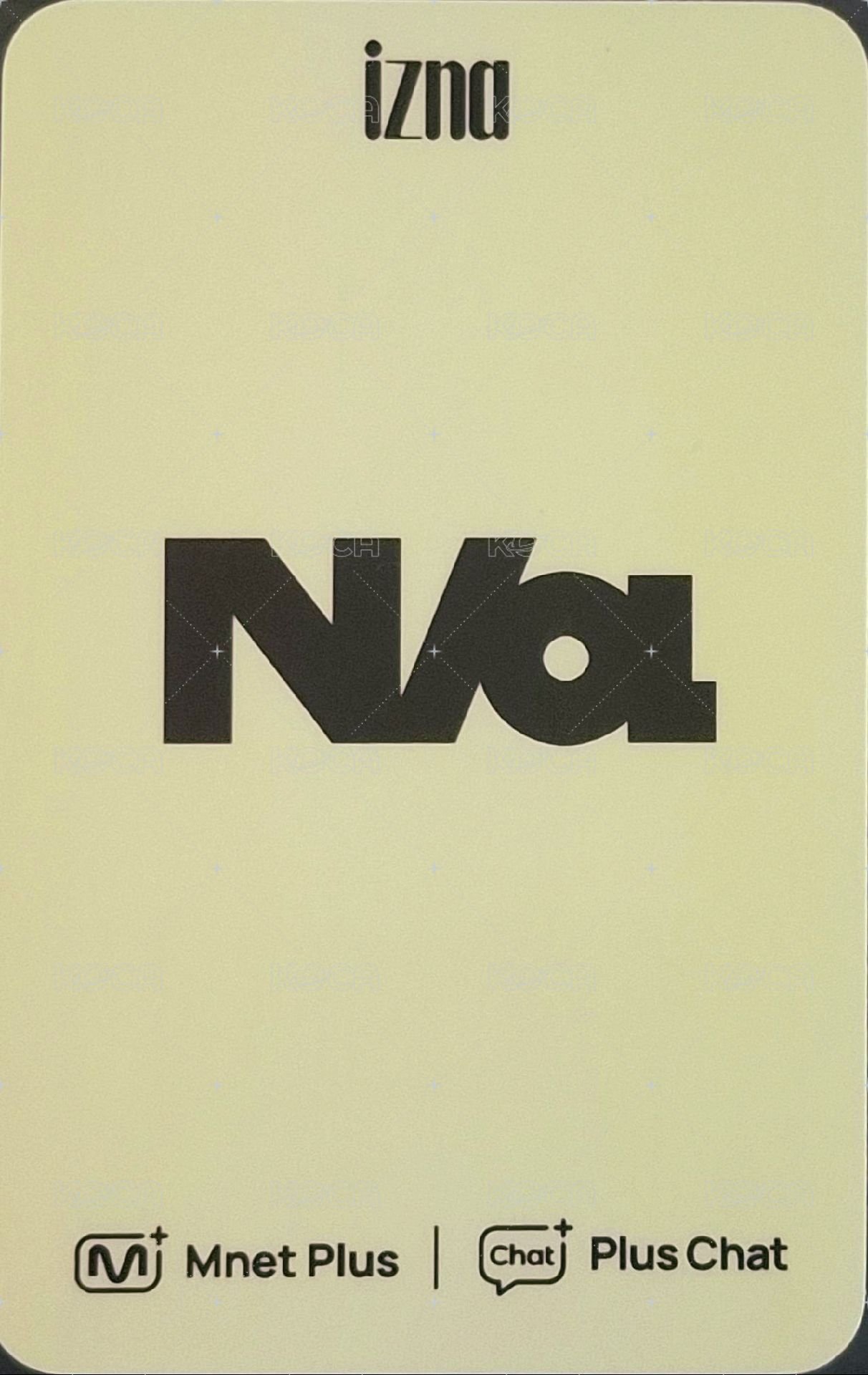 迷一 Plus Chat 3.0 幸運卡  背面