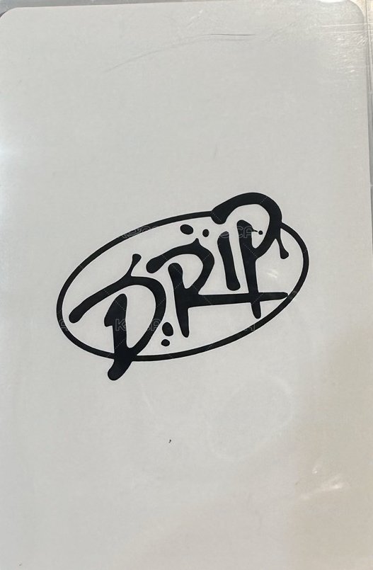 DRIP k4 簽售卡  背面