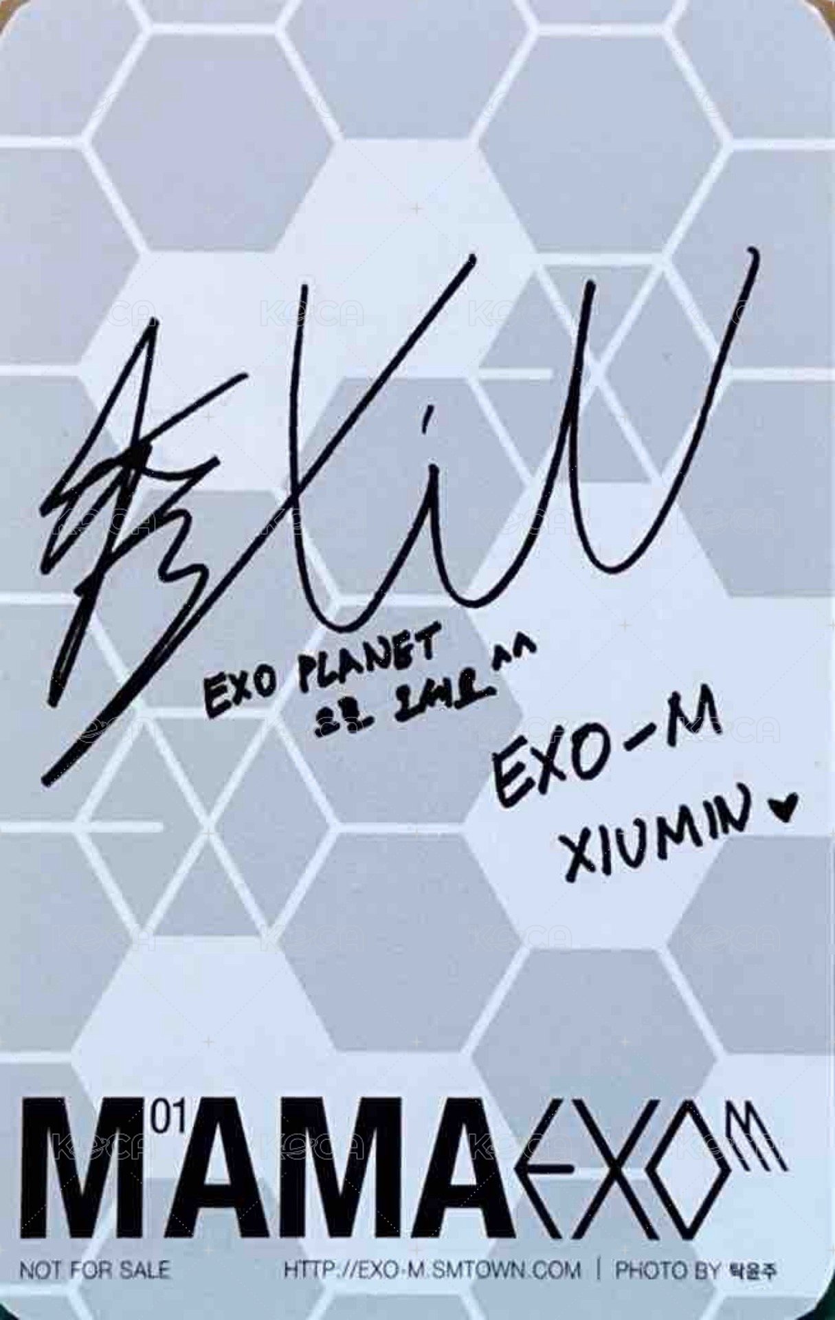 MAMA 專輯卡  背面