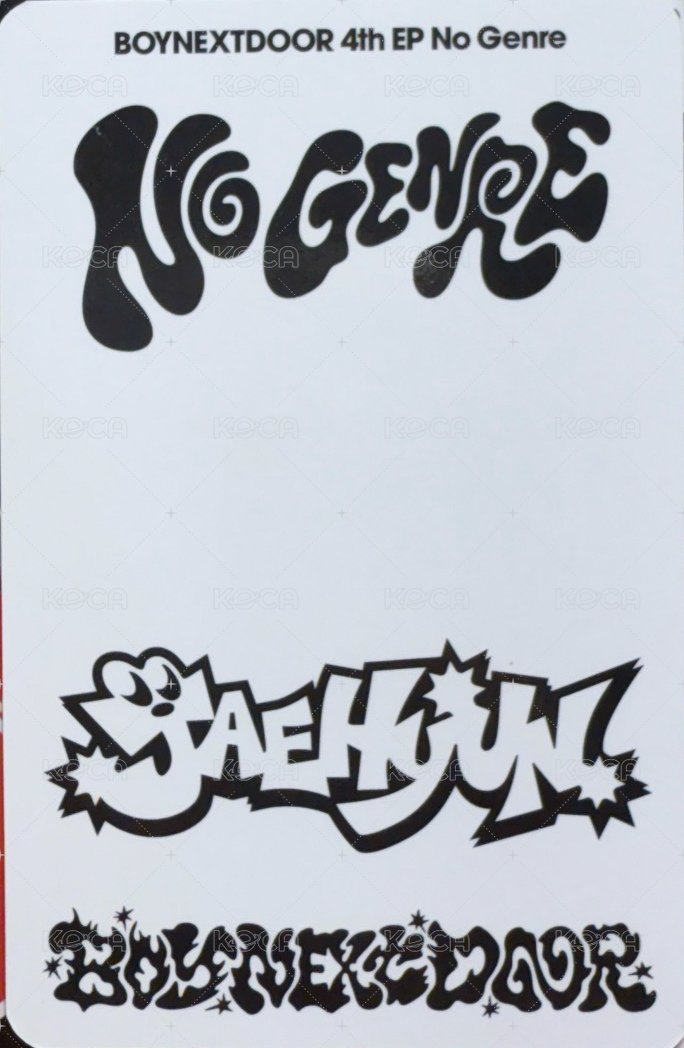 No Genre 周邊卡 快閃鐵盒卡3 背面