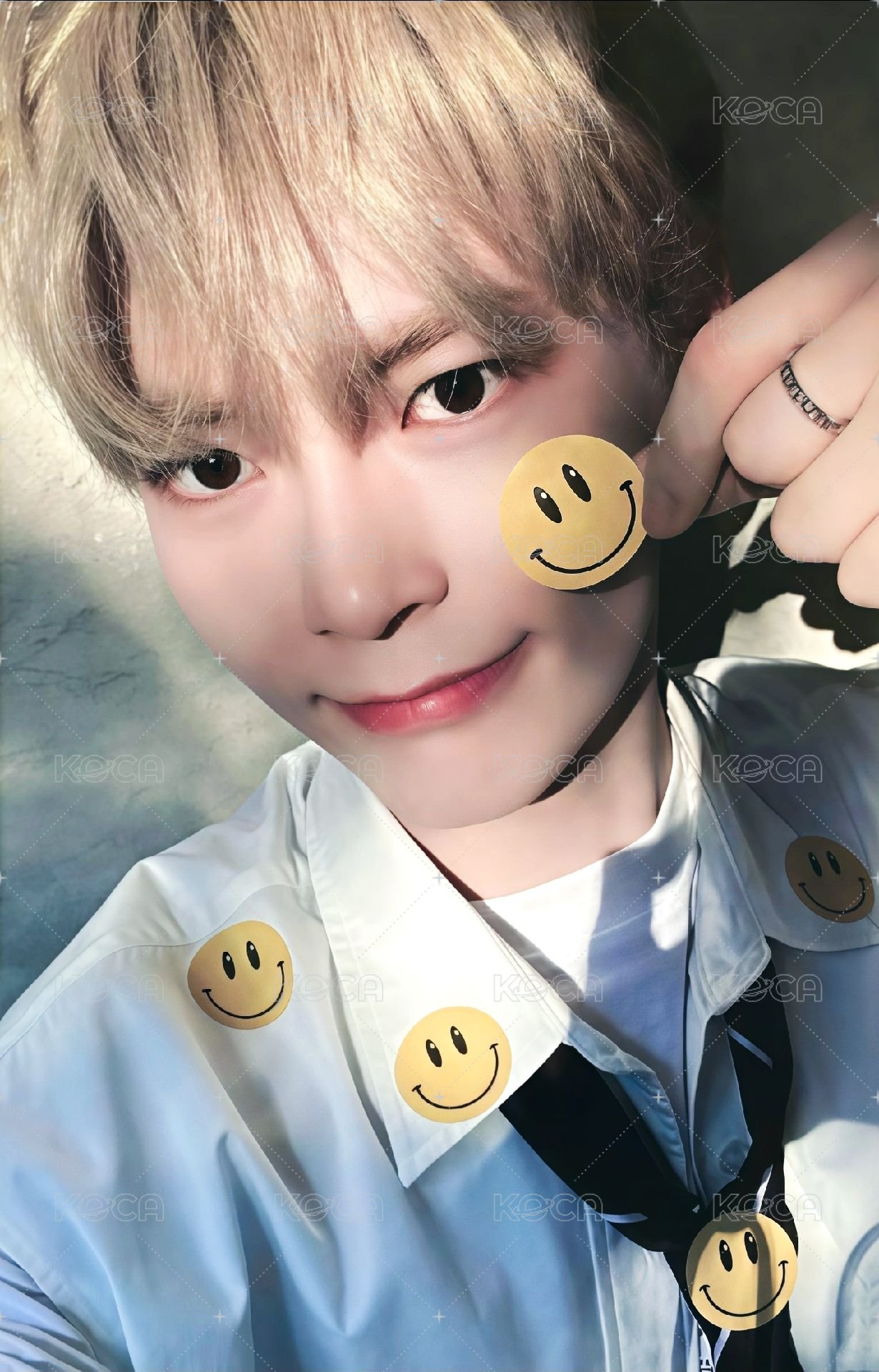 迷四 ma 幸運卡 微笑貼紙 ver. 正面