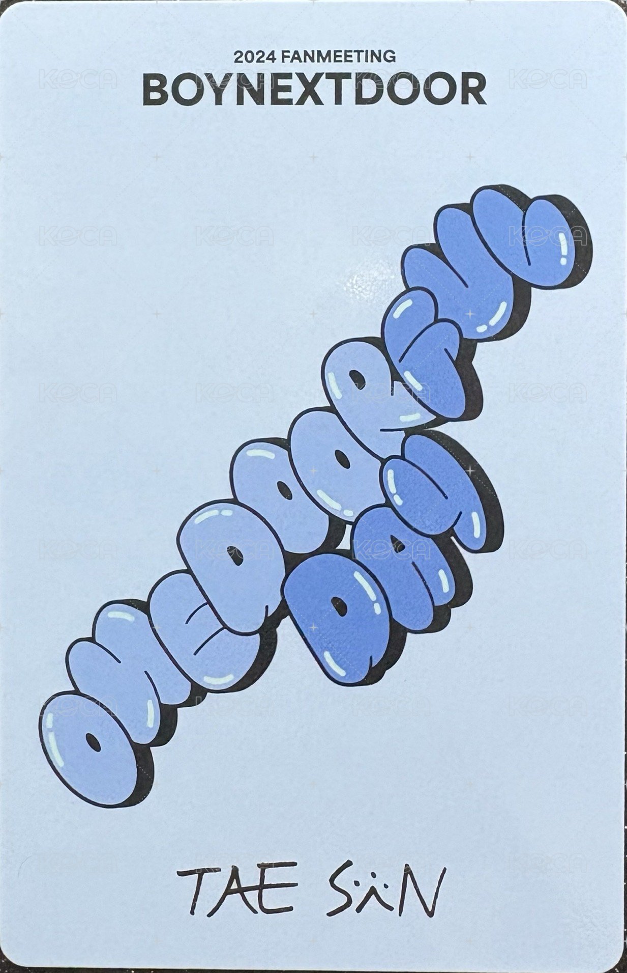 24fm 演唱會 DVD / CD 卡 飯咪回憶錄4 背面