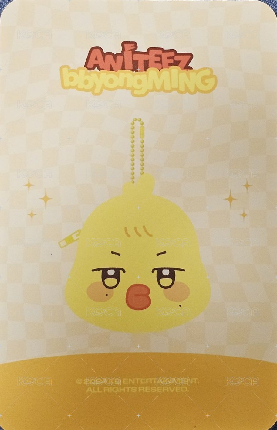 ANITEEZ IN ICE CITY 周邊卡 MINI POUCH 背面