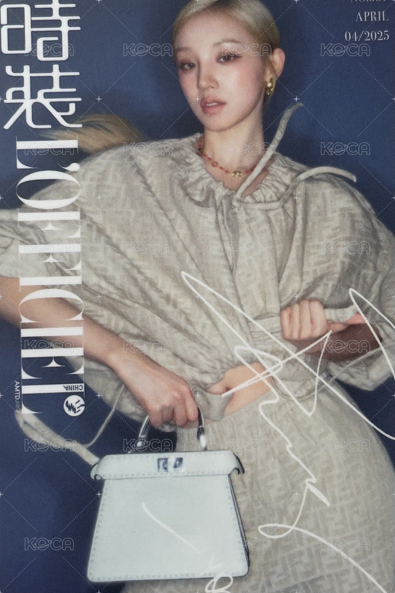 時裝雜誌 雜誌卡  背面