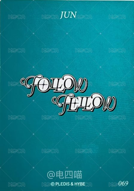 FOLLOWFELLOW 隨機卡 日區 背面