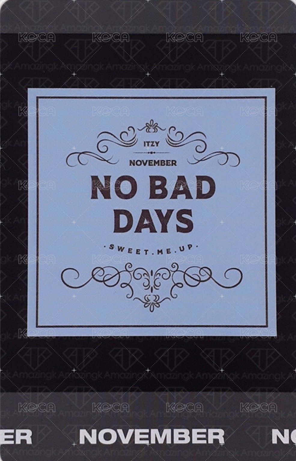 NO BAD DAYS 周邊卡 十一月 拍立得 背面
