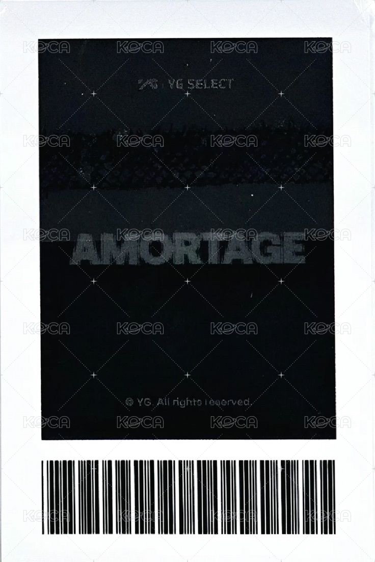 AMORTAGE yg 線上 特典卡  背面