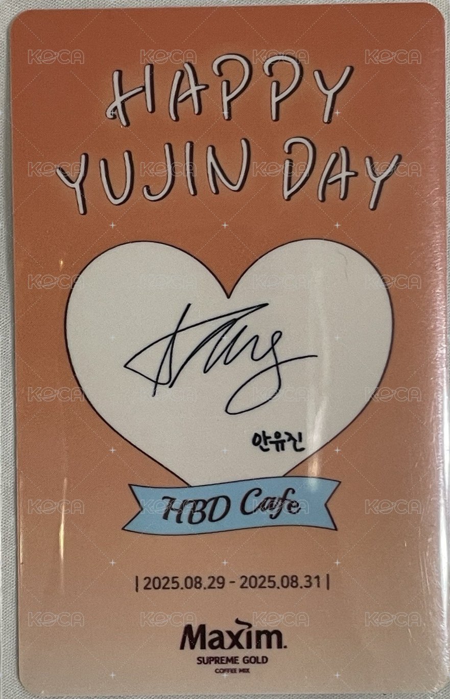 代言卡 MAXIM咖啡 生日卡 背面