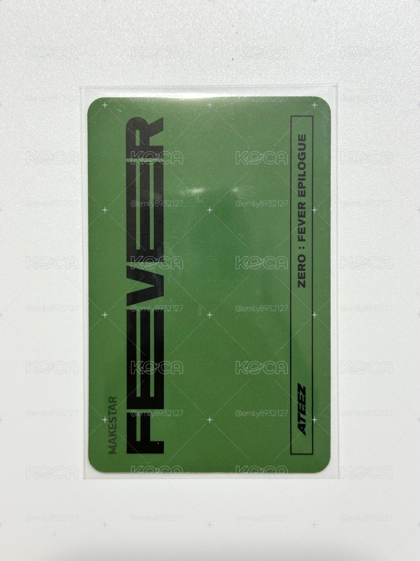 ATEEZ 潤浩 FEVER Epilogue ms 2.0 簽售卡