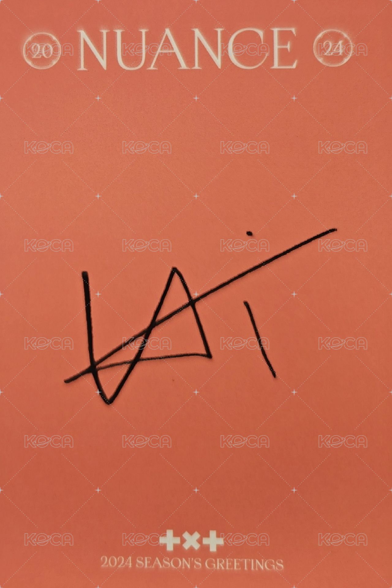 24年曆 年曆卡 卡 休寧凱 背面