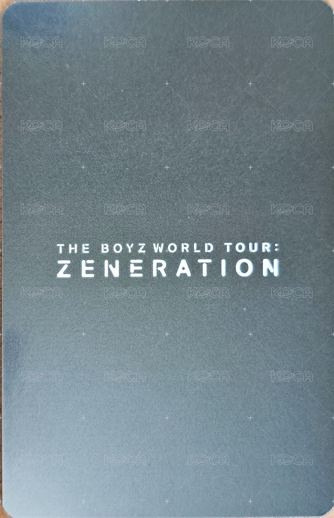 THE BOYZ 2ND WORLD TOUR : ZENERATION 周邊卡 DNA項鍊 背面