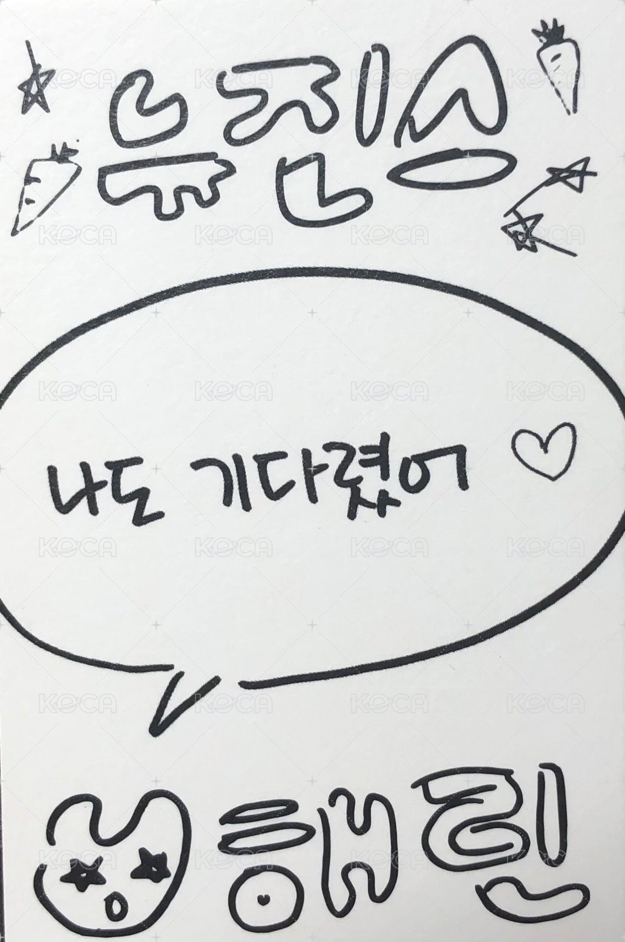 New Jeans 專輯卡 BAG ver. 背面