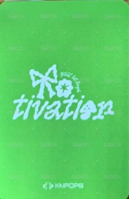 Motivation knpops 預售 特典卡  背面