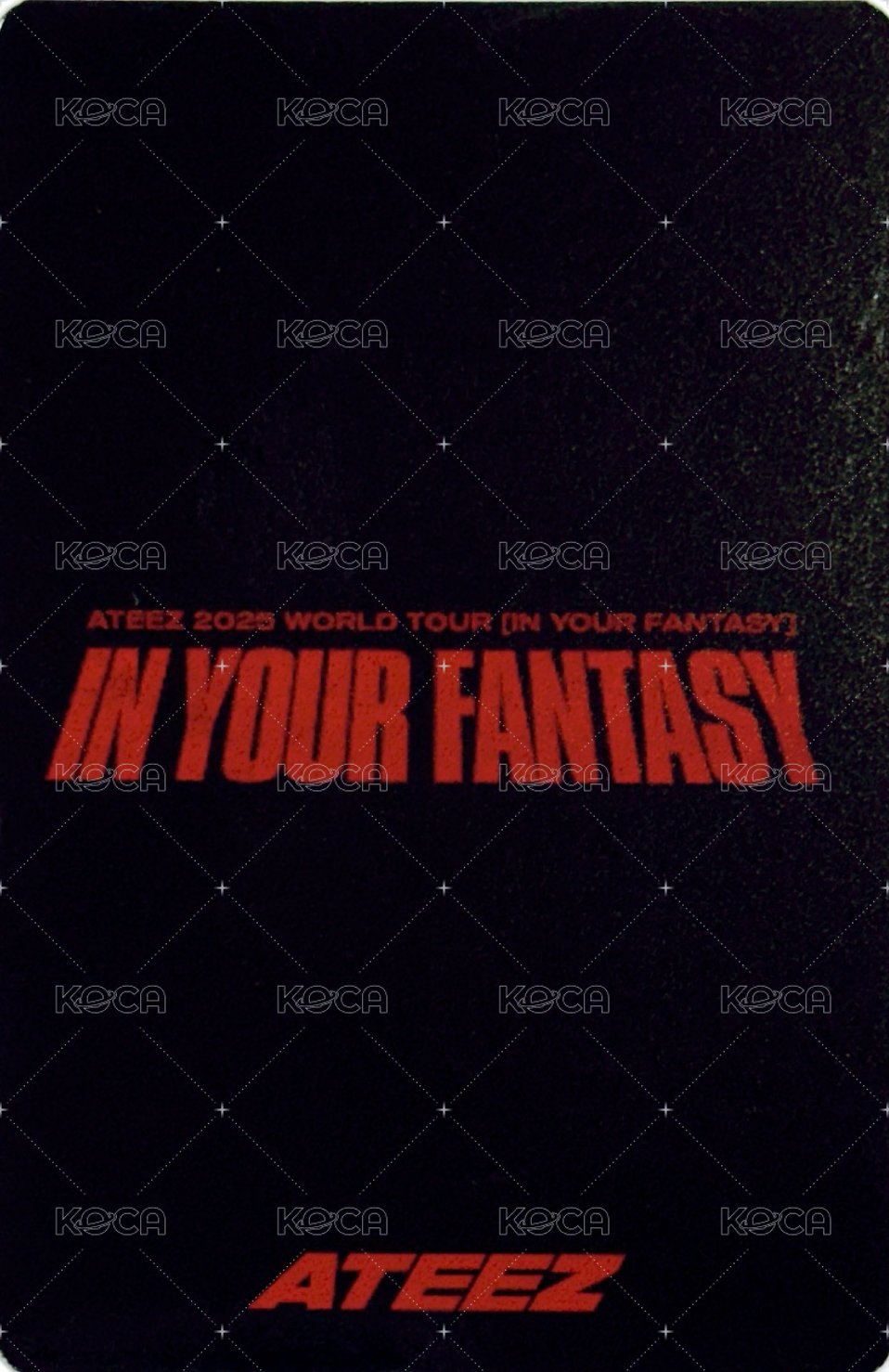 IN YOUR FANTASY 隨機卡 日本場周 背面
