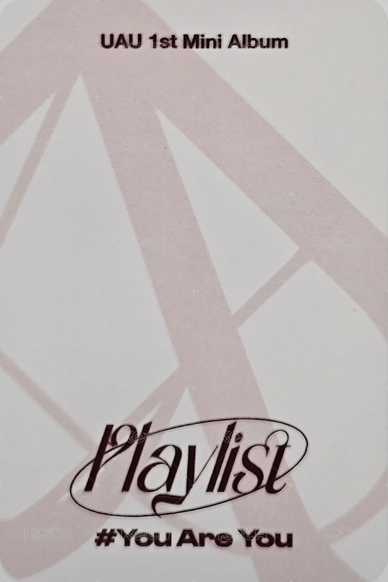 Playlist #You Are You Dreamcatcher KR. 2.0 簽售卡 泰迪熊 ver. 背面