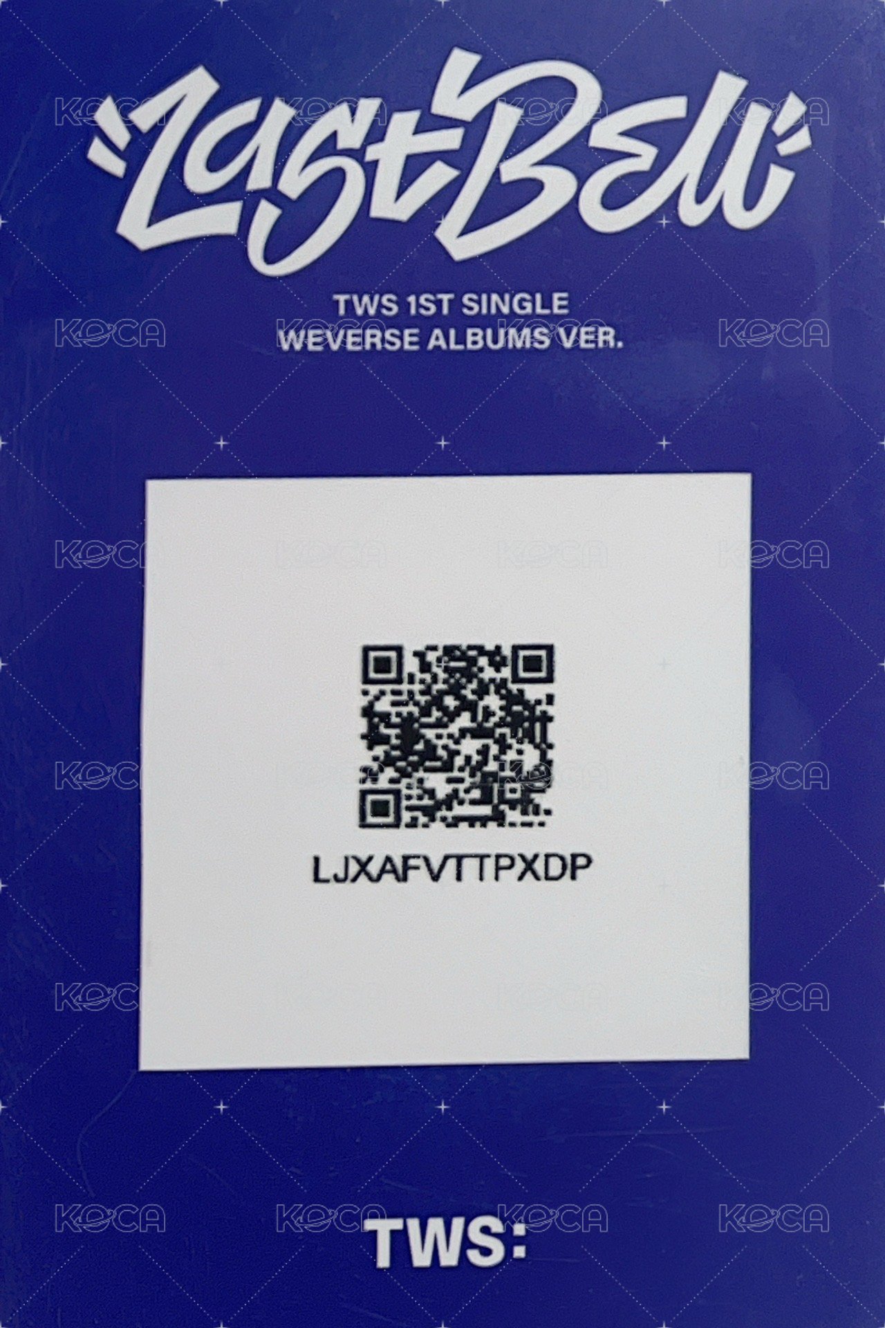 Last Bell 專輯卡 電子專 團卡 背面