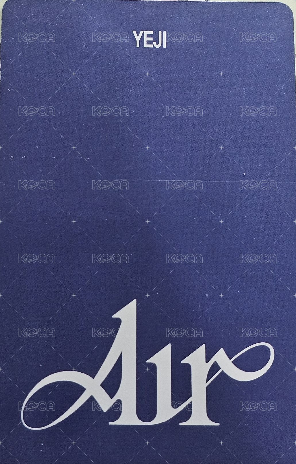 AIR 專輯卡 Poca album 電子專 B ver. 背面