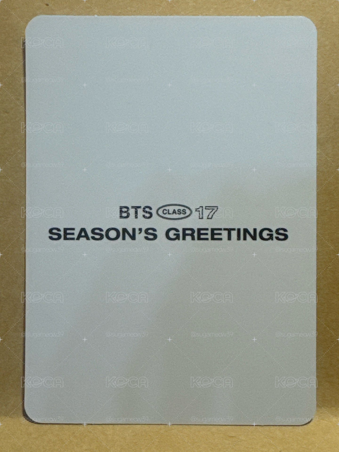 ［絕版］防彈少年團 2017 season greeting 年曆小卡-碩珍