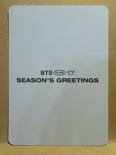 ［絕版］防彈少年團 2017 season greeting 年曆小卡-碩珍