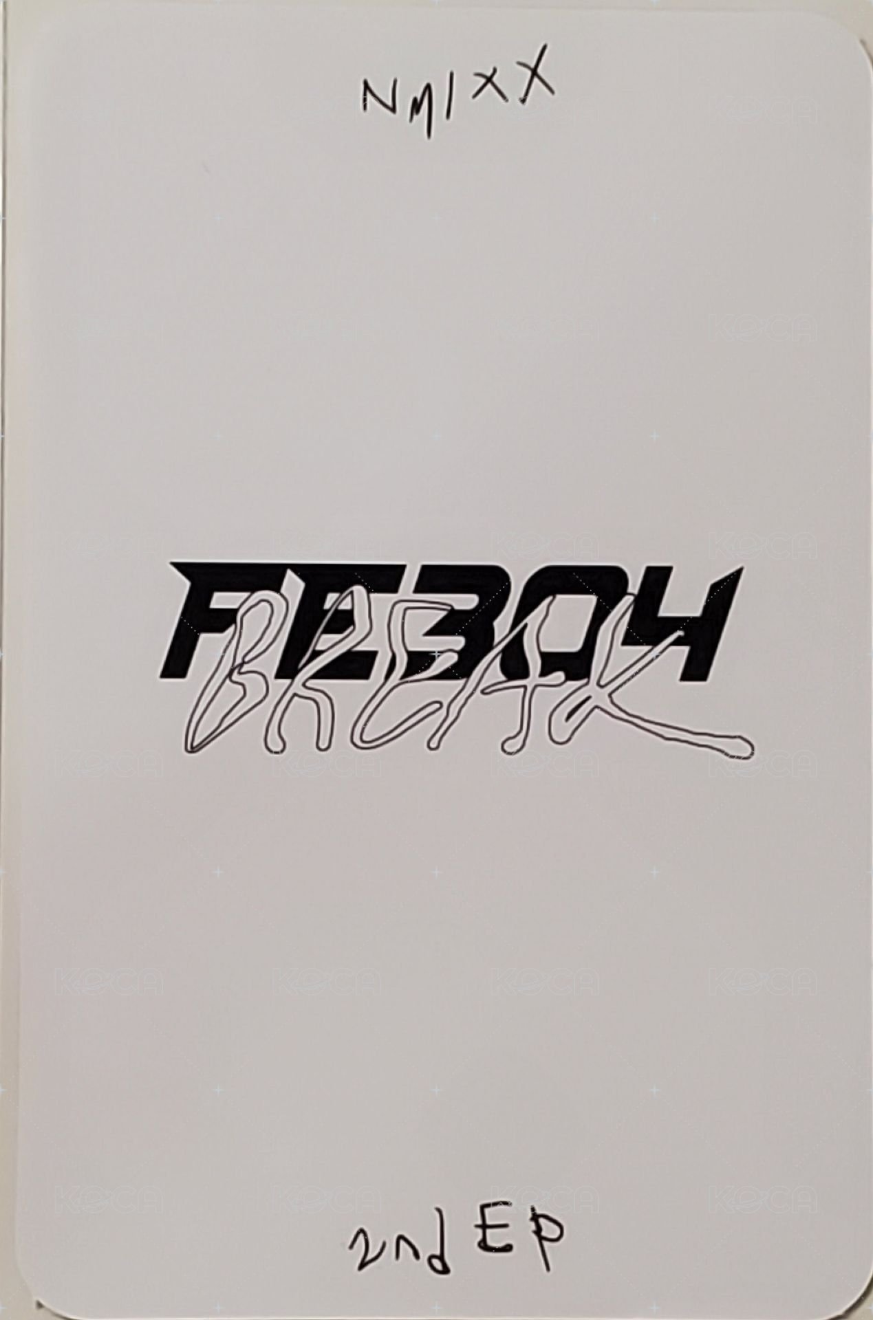 BREAK jyp 預售 特典卡  背面