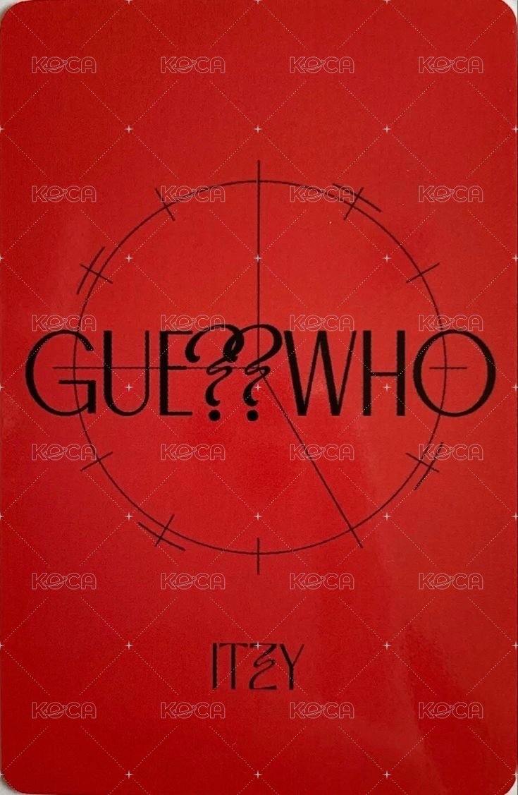 GUESS WHO wd 3.0 簽售卡  背面