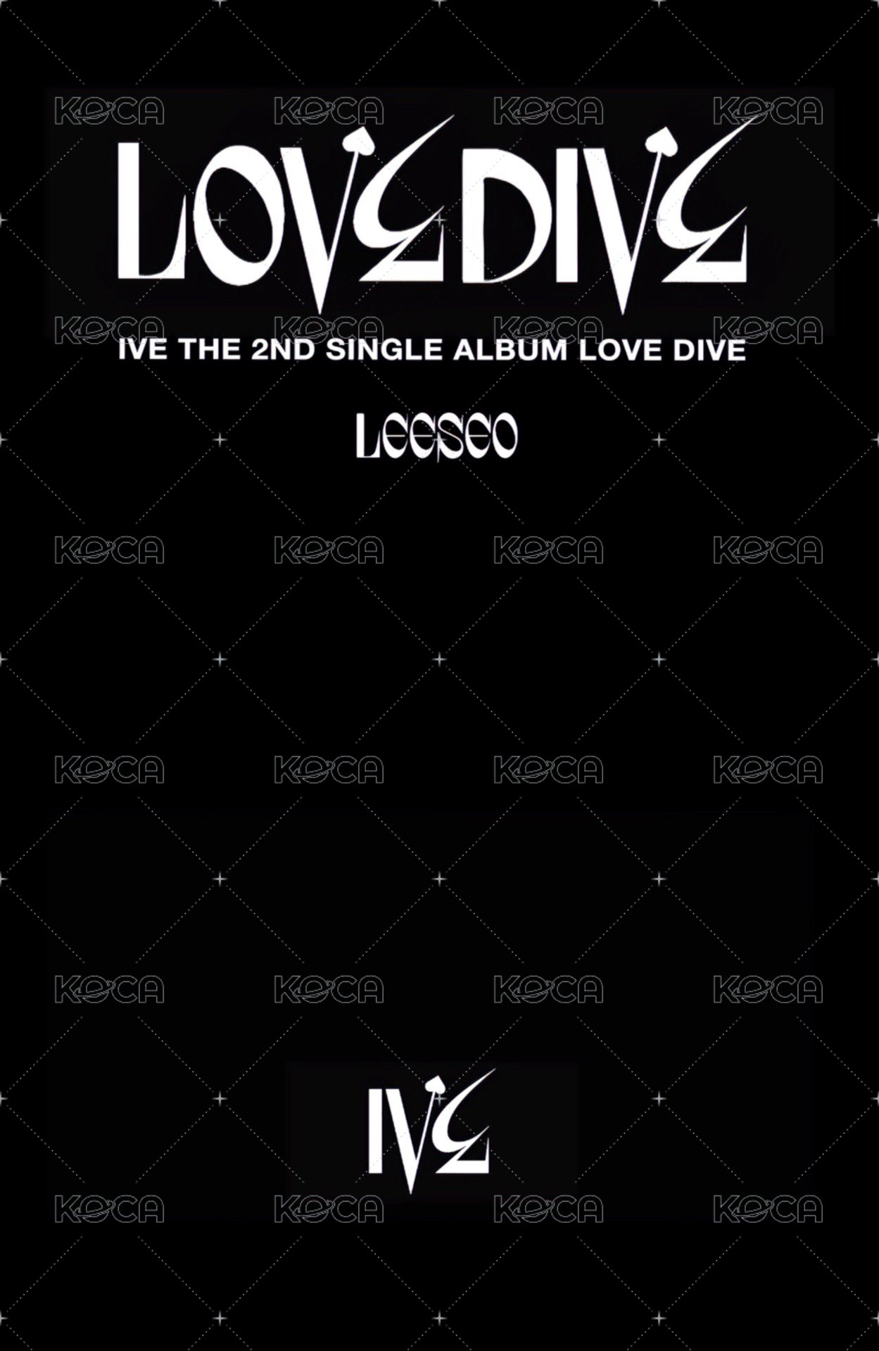 LOVE DIVE mokket 簽售卡  背面