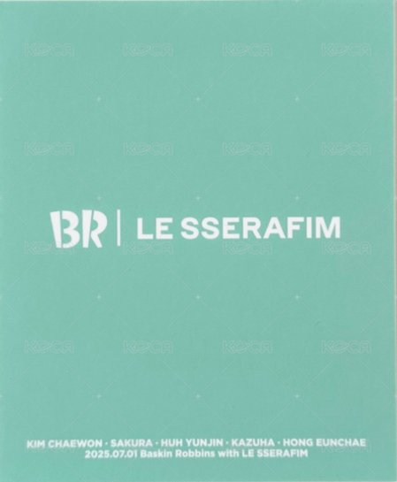 31 冰淇淋 代言卡  背面