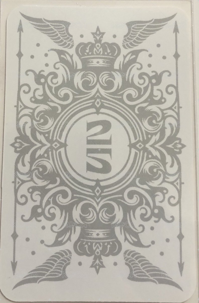 正規二快閃 周邊卡  背面