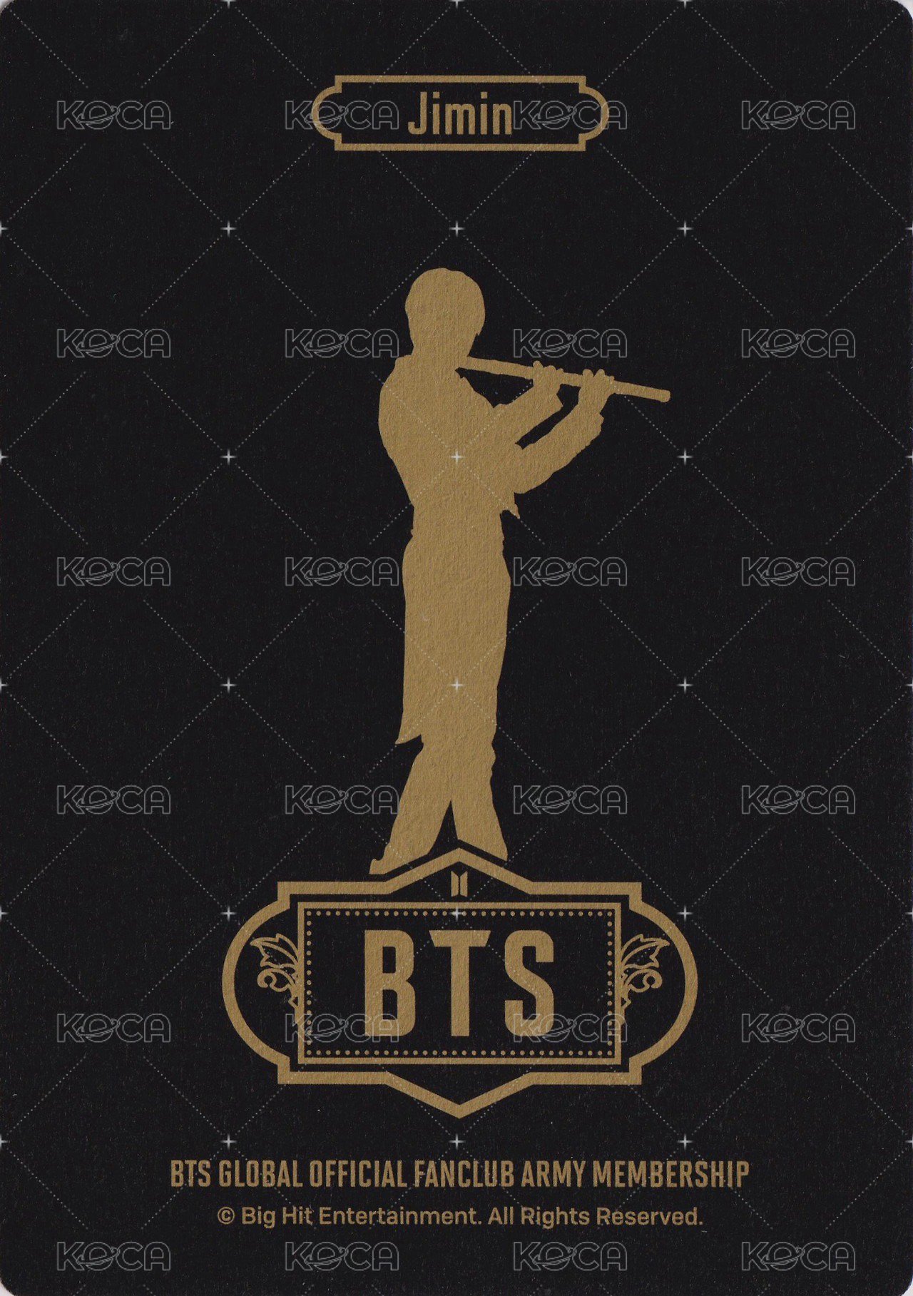 ARMY 會員禮卡 七期 背面