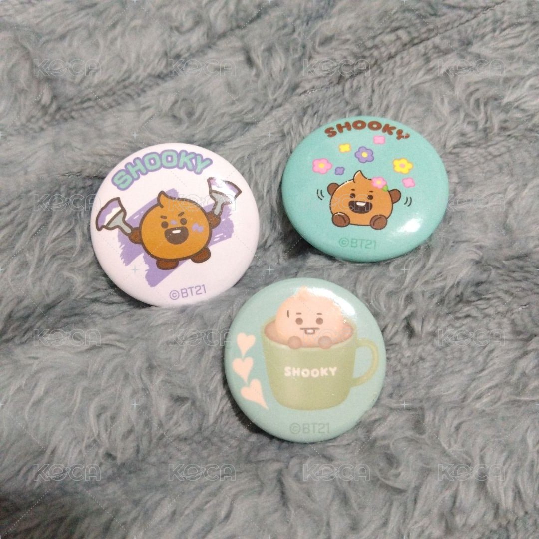 shooky 徽章三個