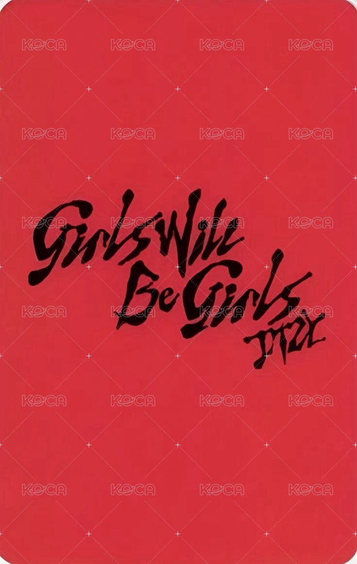 GWBG bdm 預售 特典卡  背面