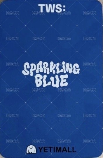 Sparkling Blue yeti 2.0 簽售卡  背面