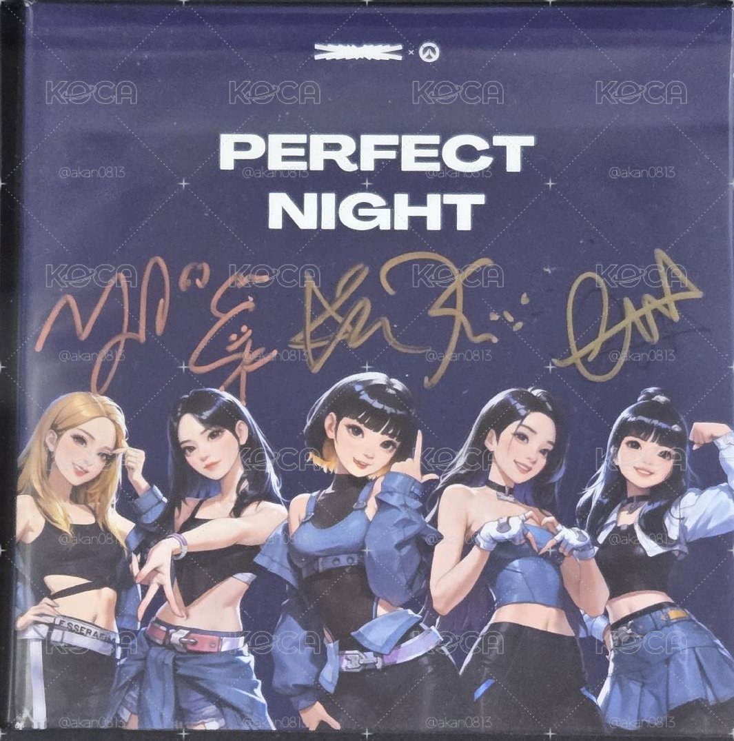 完美夜 perfect night 全員簽名 價格可議