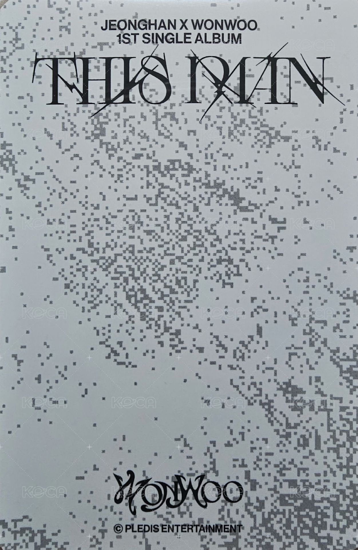 THIS MAN 周邊卡 this man 線下快閃店立牌卡-頭紗圓 背面