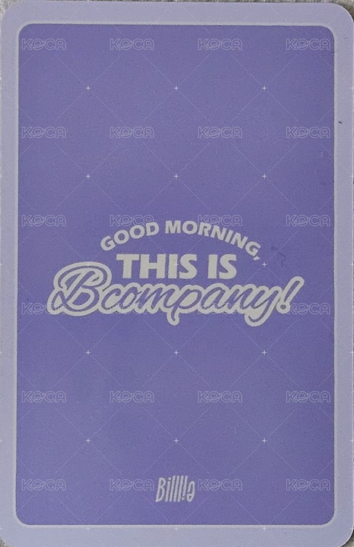 2025年曆 k4 特典卡  背面