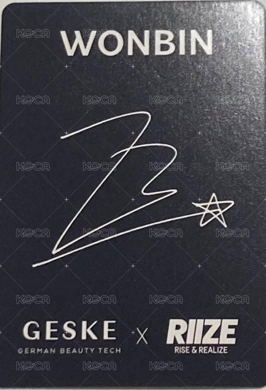 GESKE 代言卡  背面