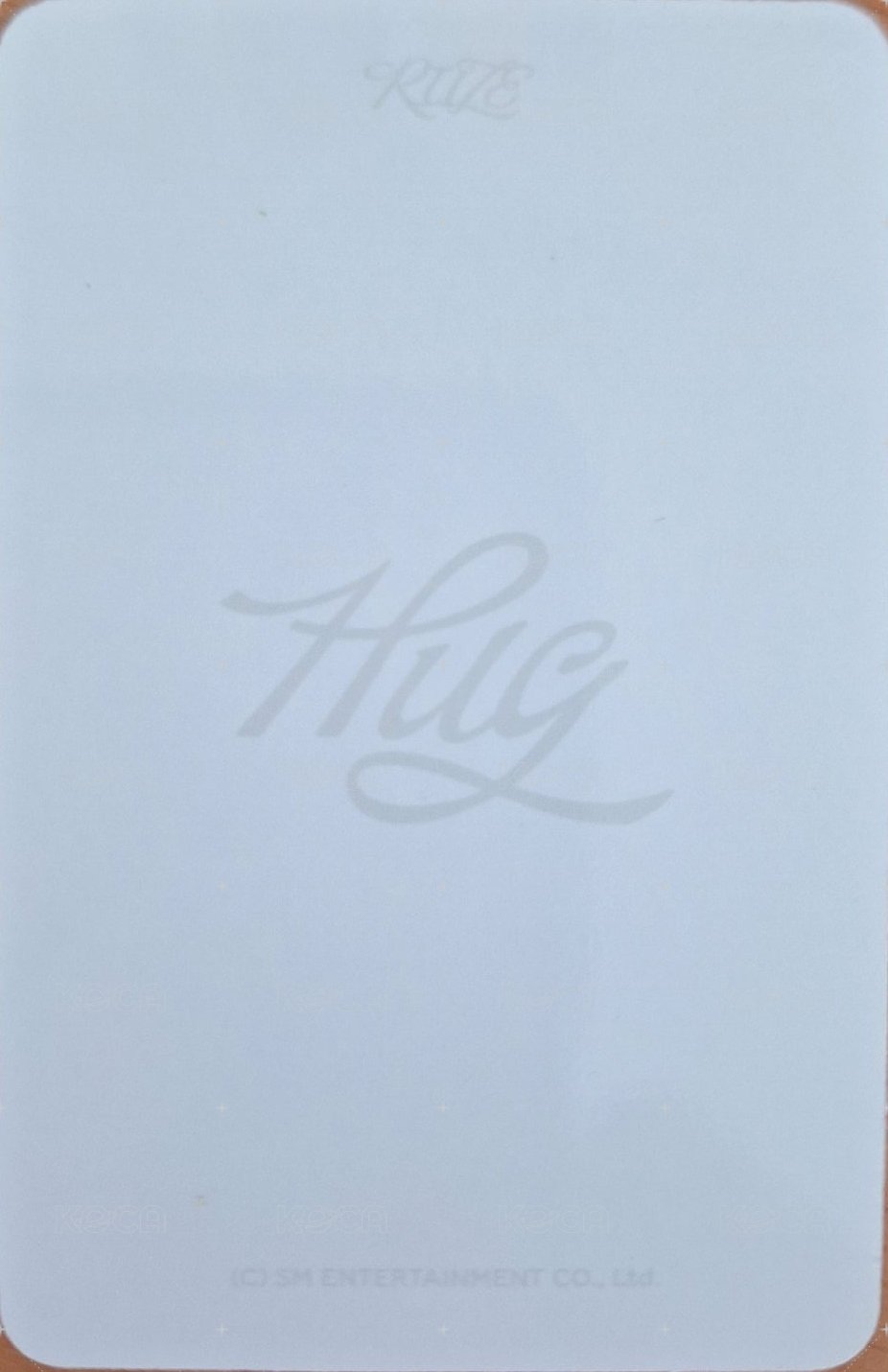 Hug 周邊卡 文具組閃卡 背面