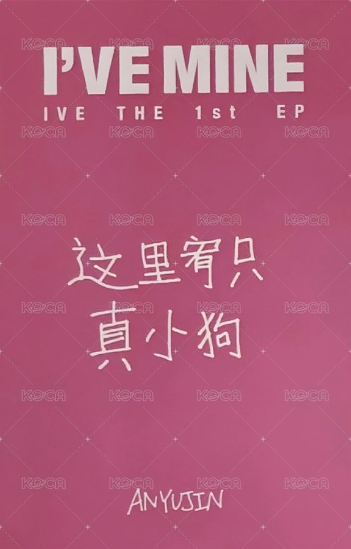 I'VE MINE yzy 1.0 簽售卡 中文卡背 背面